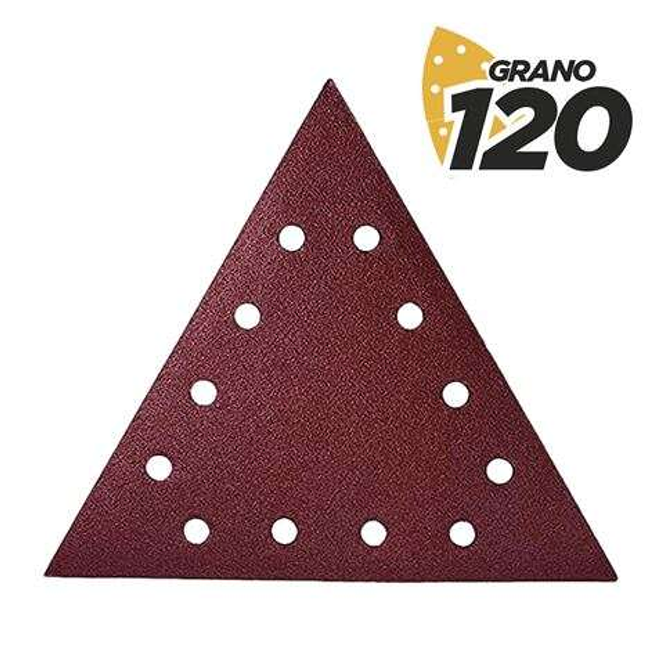 Blim Pack de 5 Lijas con Velcro para Lijadora BL0223 - Grano 120 - Formato Triangular 1