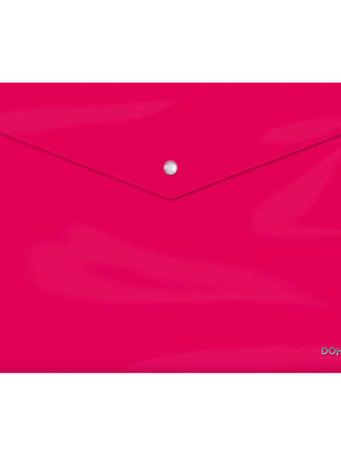 Dohe Sobre Portadocumentos Folio - Cierre de Broche - Polipropileno Cristal Opaco 200 Micras - Color Fucsia 1