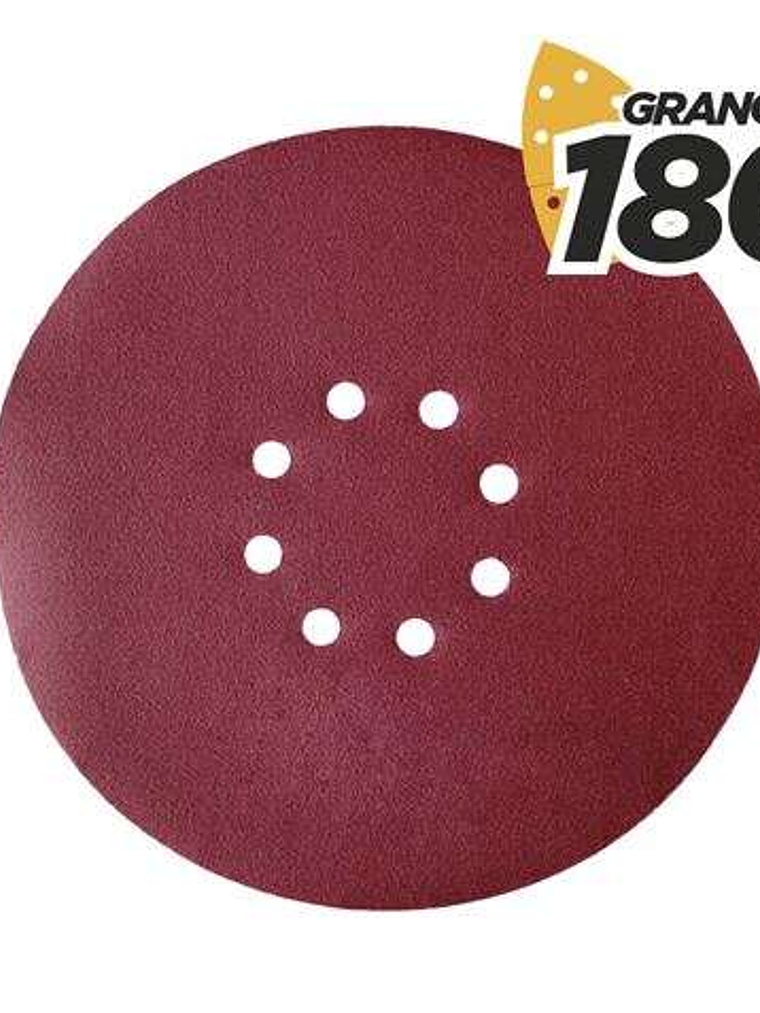 Blim Pack de 5 Lijas con Velcro para Lijadora BL0223 - Grano 180 - Formato Circular 1