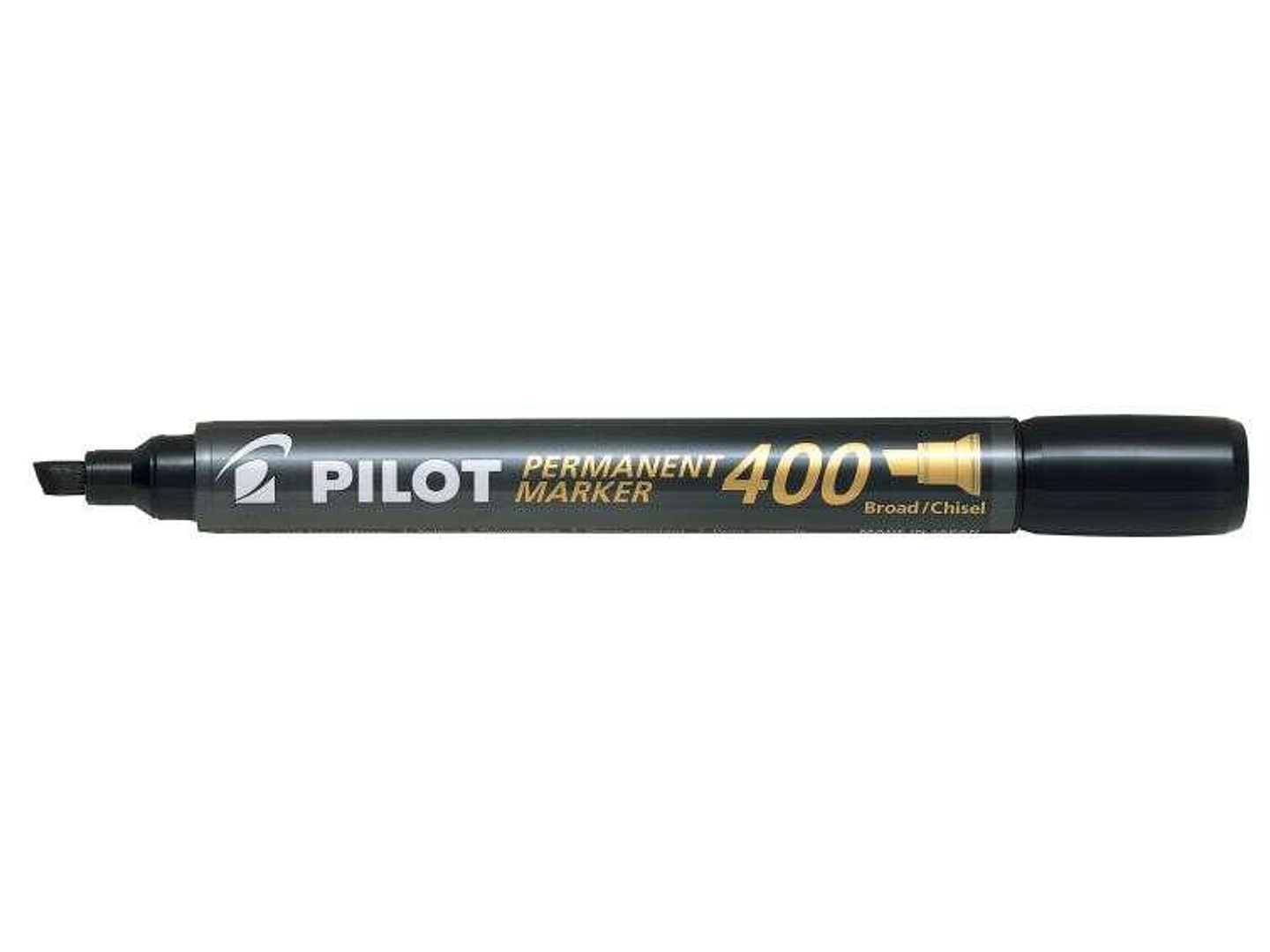 Pilot Rotulador Permanente 400 - Punta Biselada 4,5mm - Trazo 4mm - Color Negro 1