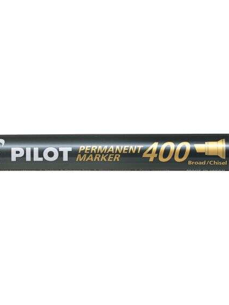 Pilot Rotulador Permanente 400 - Punta Biselada 4,5mm - Trazo 4mm - Color Negro 1