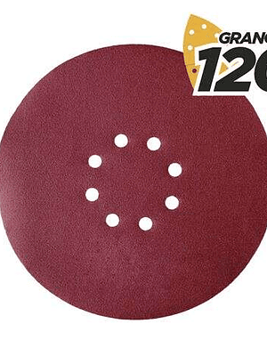 Blim Pack de 5 Lijas con Velcro para Lijadora BL0223 - Grano 120 - Formato Circular