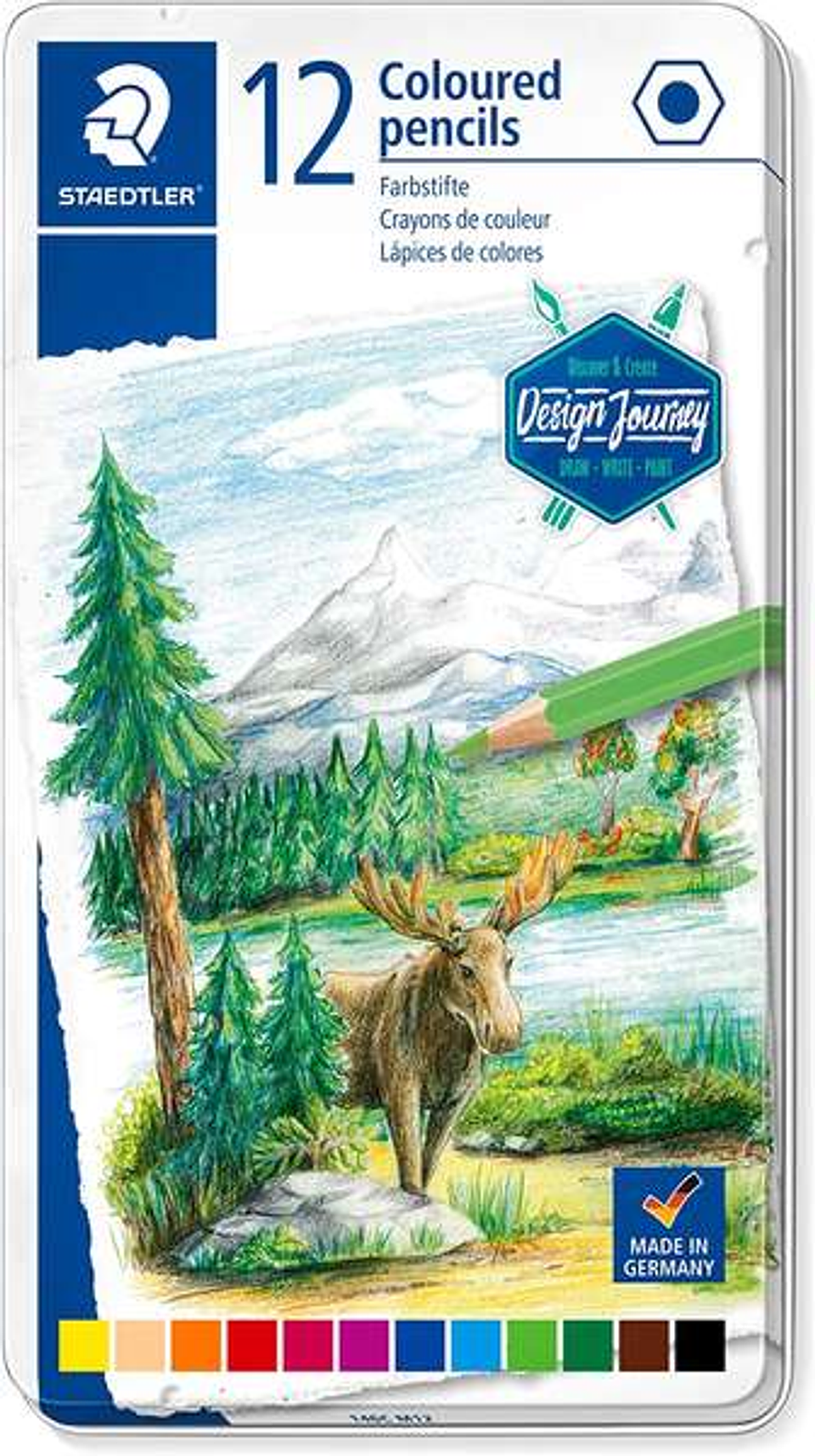 Staedtler 146C Pack de 12 Lapices de Colores - Mina Suave - Colores Surtidos 1