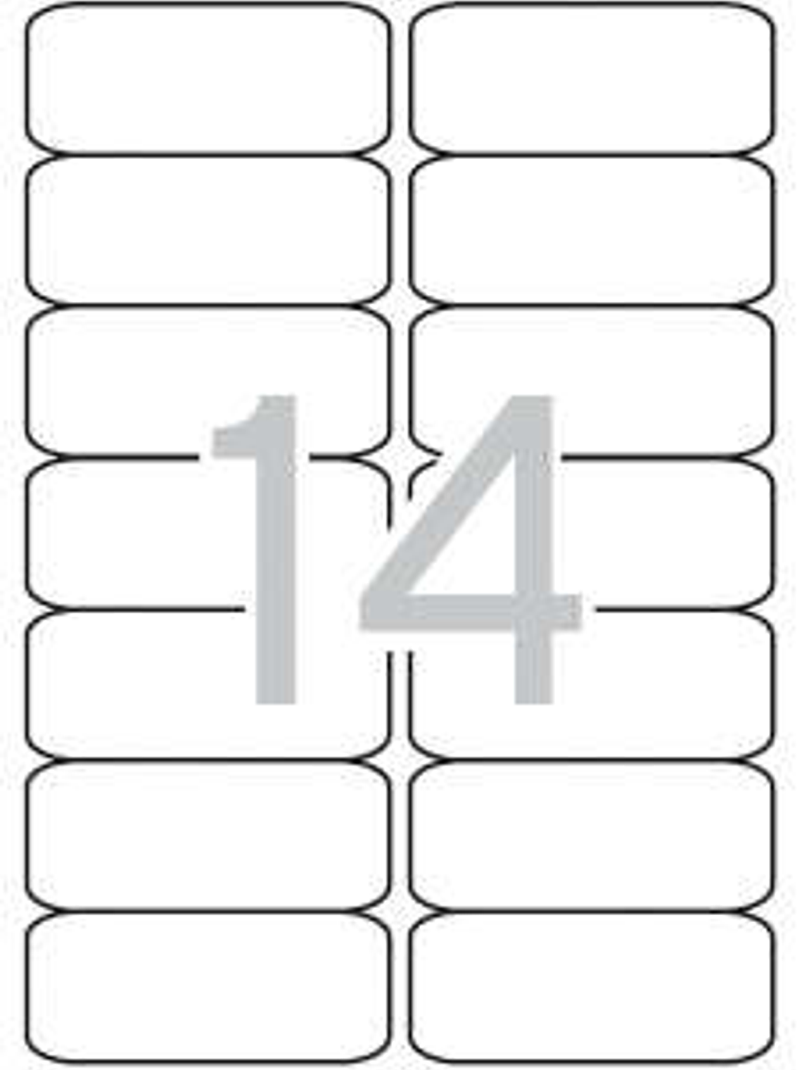 Apli Etiquetas Blancas Permanentes 99.1 x 38.1mm 25 Hojas 1