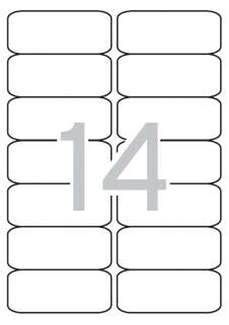 Apli Etiquetas Blancas Permanentes 99.1 x 38.1mm 25 Hojas 1