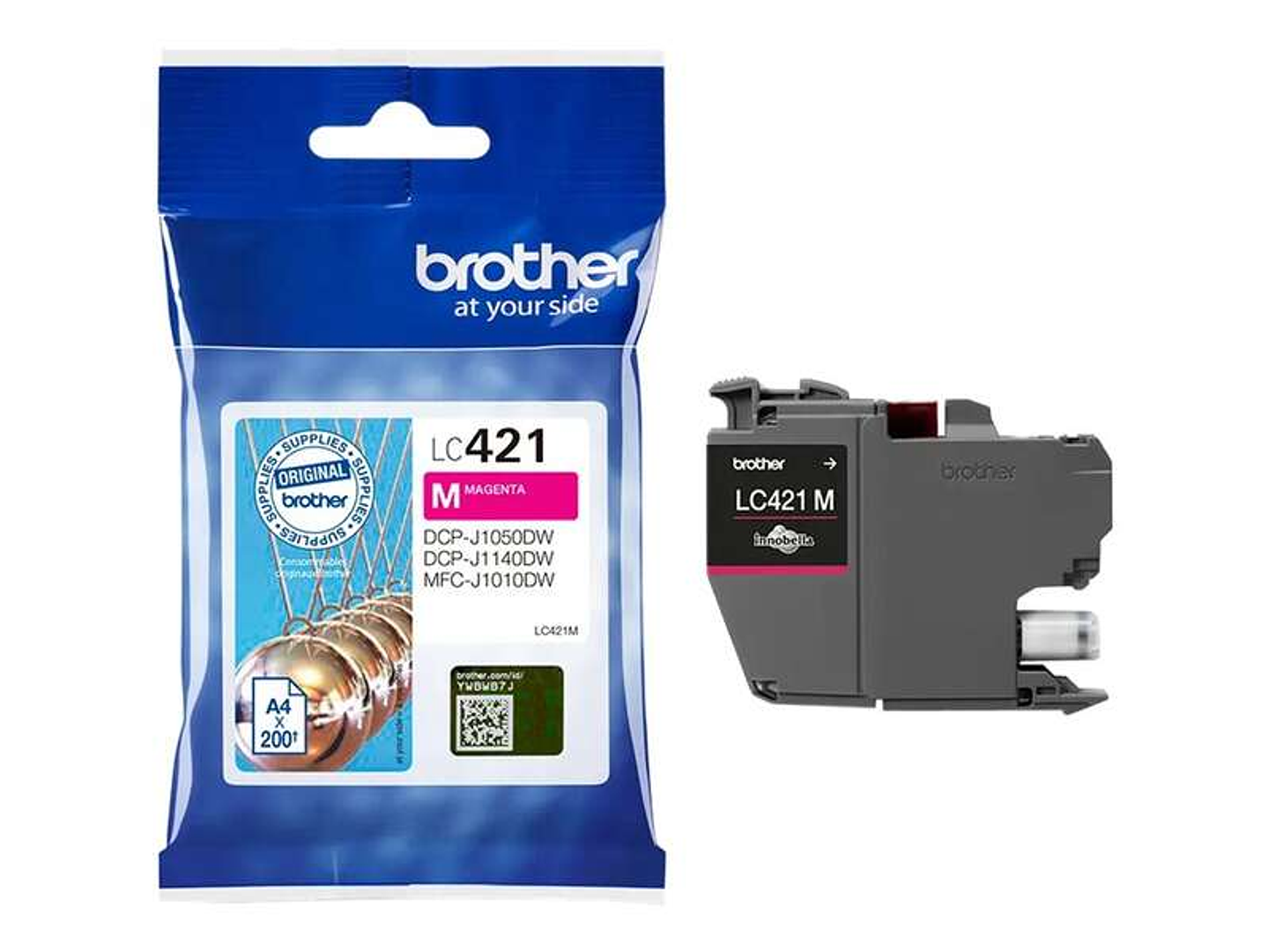 Brother LC421 Magenta Cartucho de Tinta Original - LC421M 1