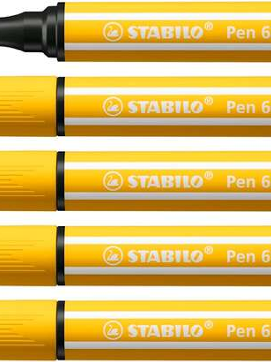 Stabilo Pen 68 MAX Rotulador - Punta de Fibra Biselada - Trazo entre 1-5mm aprox. - Tinta a Base de Agua - Color Amarillo 1