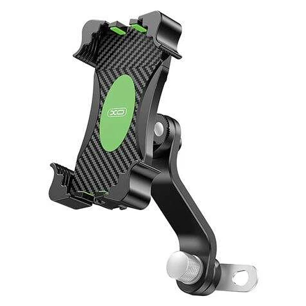 XO Soporte Universal para Telefonos en Motocicletas - Ancho de Apertura 65-100mm - Giro 360º - Longitud 118x270mm - Peso 219gr - Adecuado para Motocic