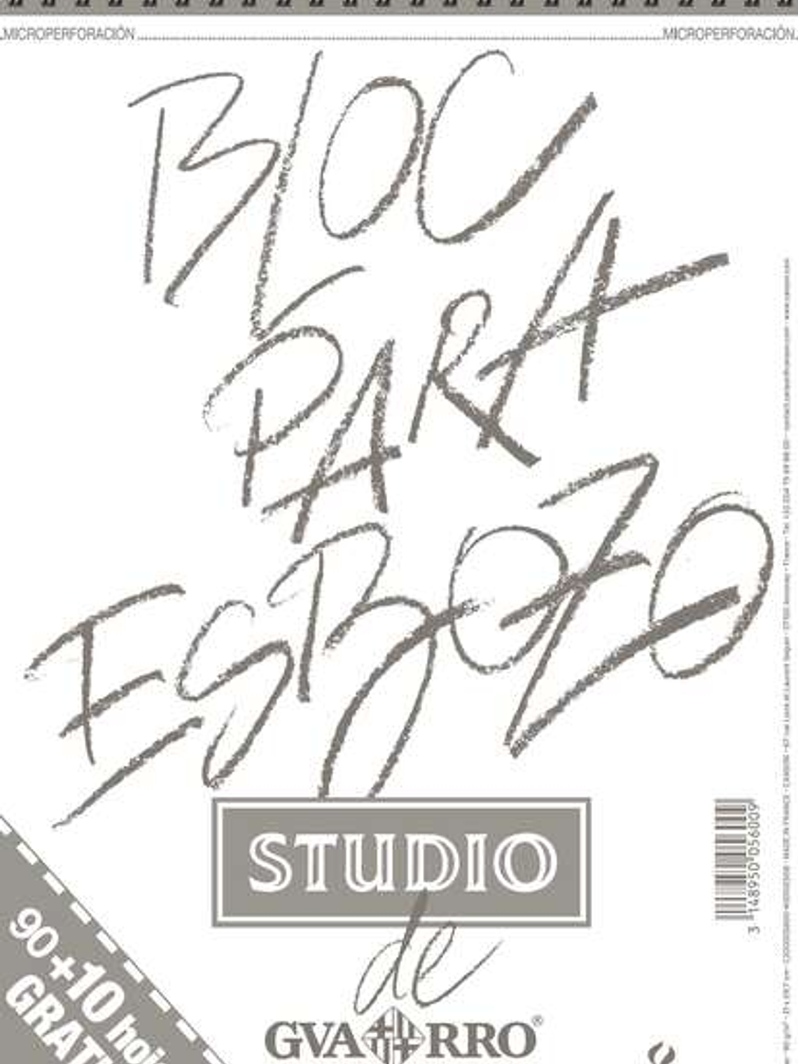 Canson Bloc para Esbozo A4 90+10 Hojas Gratis - Grano Ligero 90gr - Formato Album con Espiral Microperforado - Color Blanco Natural 1