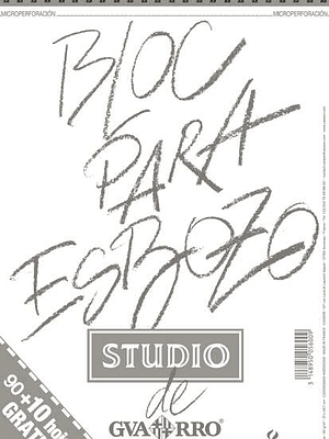 Canson Bloc para Esbozo A4 90+10 Hojas Gratis - Grano Ligero 90gr - Formato Album con Espiral Microperforado - Color Blanco Natural