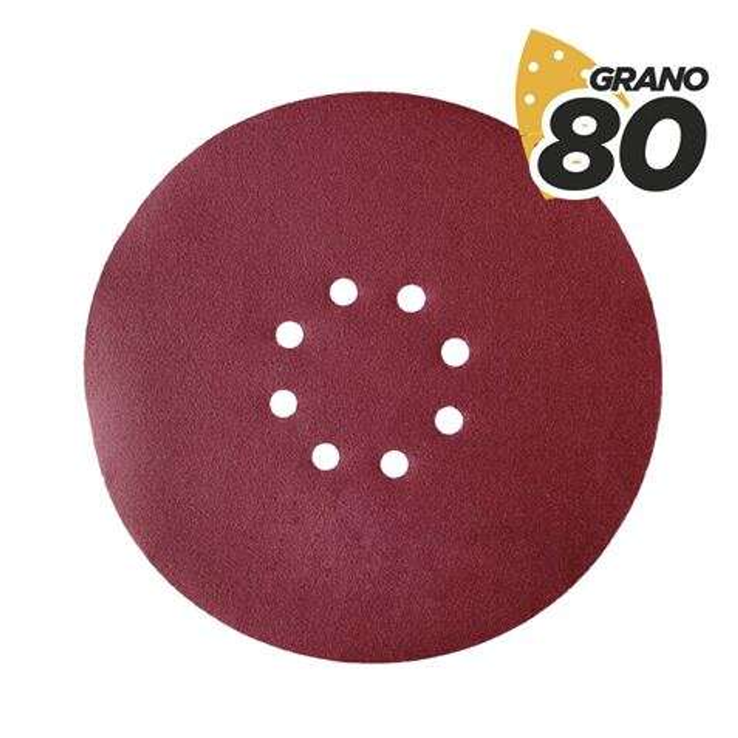 Blim Pack de 5 Lijas con Velcro para Lijadora BL0223 - Grano 80 - Formato Circular 1