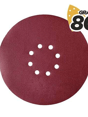 Blim Pack de 5 Lijas con Velcro para Lijadora BL0223 - Grano 80 - Formato Circular