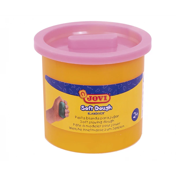 Jovi Soft Dough Blandiver Pack con 5 Botes de Pasta de Modelar 110gr - Blanda y Flexible - Facil de Amasar y Moldear - Ideal para Iniciacion al Modela