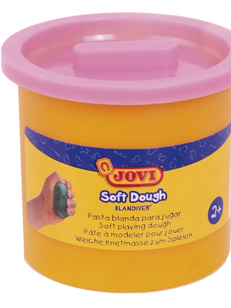 Jovi Soft Dough Blandiver Pack con 5 Botes de Pasta de Modelar 110gr - Blanda y Flexible - Facil de Amasar y Moldear - Ideal para Iniciacion al Modela 1