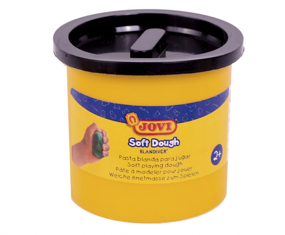 Jovi Soft Dough Blandiver Pack con 5 Botes de Pasta de Modelar 110gr - Blanda y Flexible - Facil de Amasar y Moldear - Ideal para Iniciacion al Modela 1