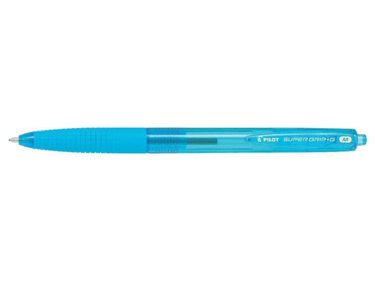 Pilot Boligrafo de Bola Retractil SuperGrip G - Punta Redonda 1.0mm - Trazo 0.4mm - Tinta de Aceite - Grip Ergonomico - Color Turquesa 1