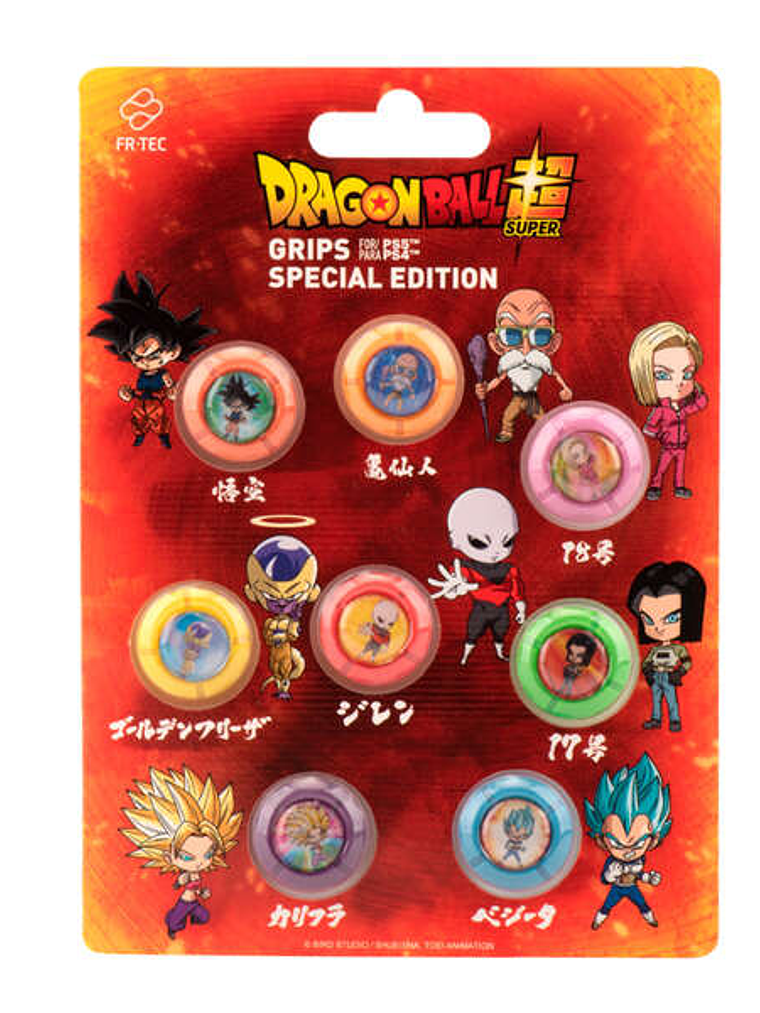 FR-TEC PS4 Grips Set Fighters - Mejora Agarre y Precision - Licencia Oficial Dragon Ball Super - Compatible PS5 y PS4 - Color Varios 1