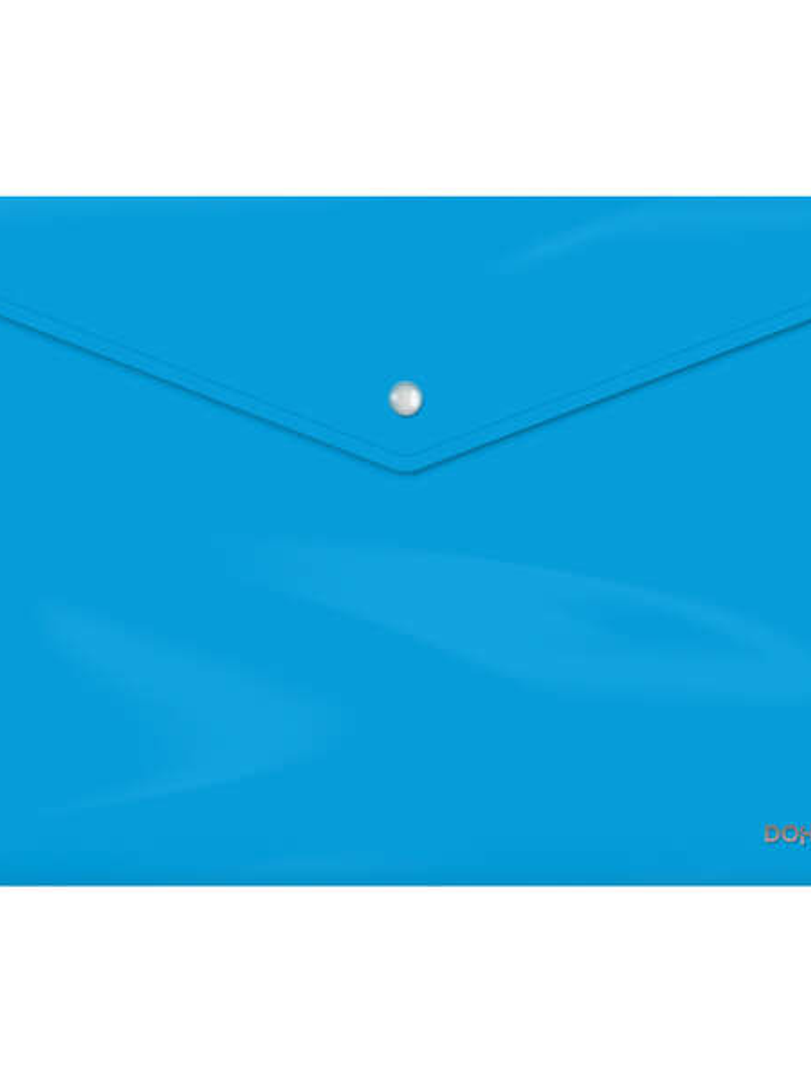 Dohe Sobre Portadocumentos Folio - Cierre de Broche - Polipropileno Cristal Opaco 200 Micras - Color Azul 1