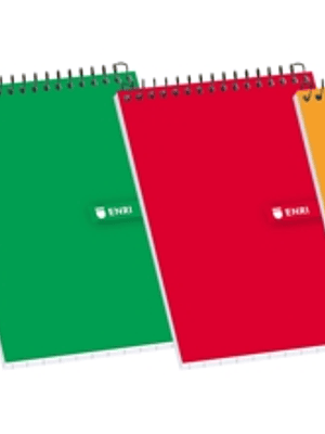 Enri Bloc de Notas Espiral Tapa Blanda 12º 4x4 - Hojas Cuadriculadas - Tamaño Compacto - Ideal para Apuntes y Dibujos