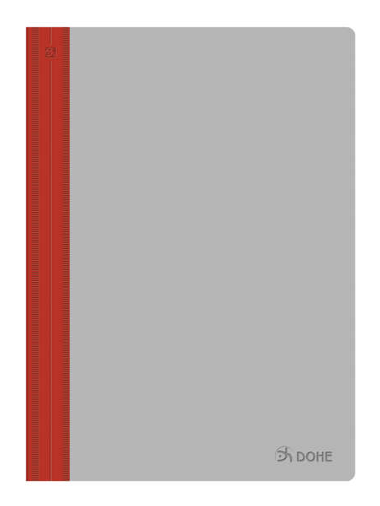 Dohe Dossier con Fastener Metalico - Tamaño Folio - Lomo Curvo - Cubierta Transparente y Trasera Opaca 1