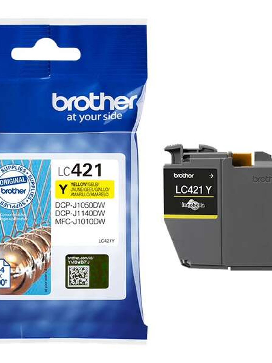 Brother LC421 Amarillo Cartucho de Tinta Original - LC421Y 1