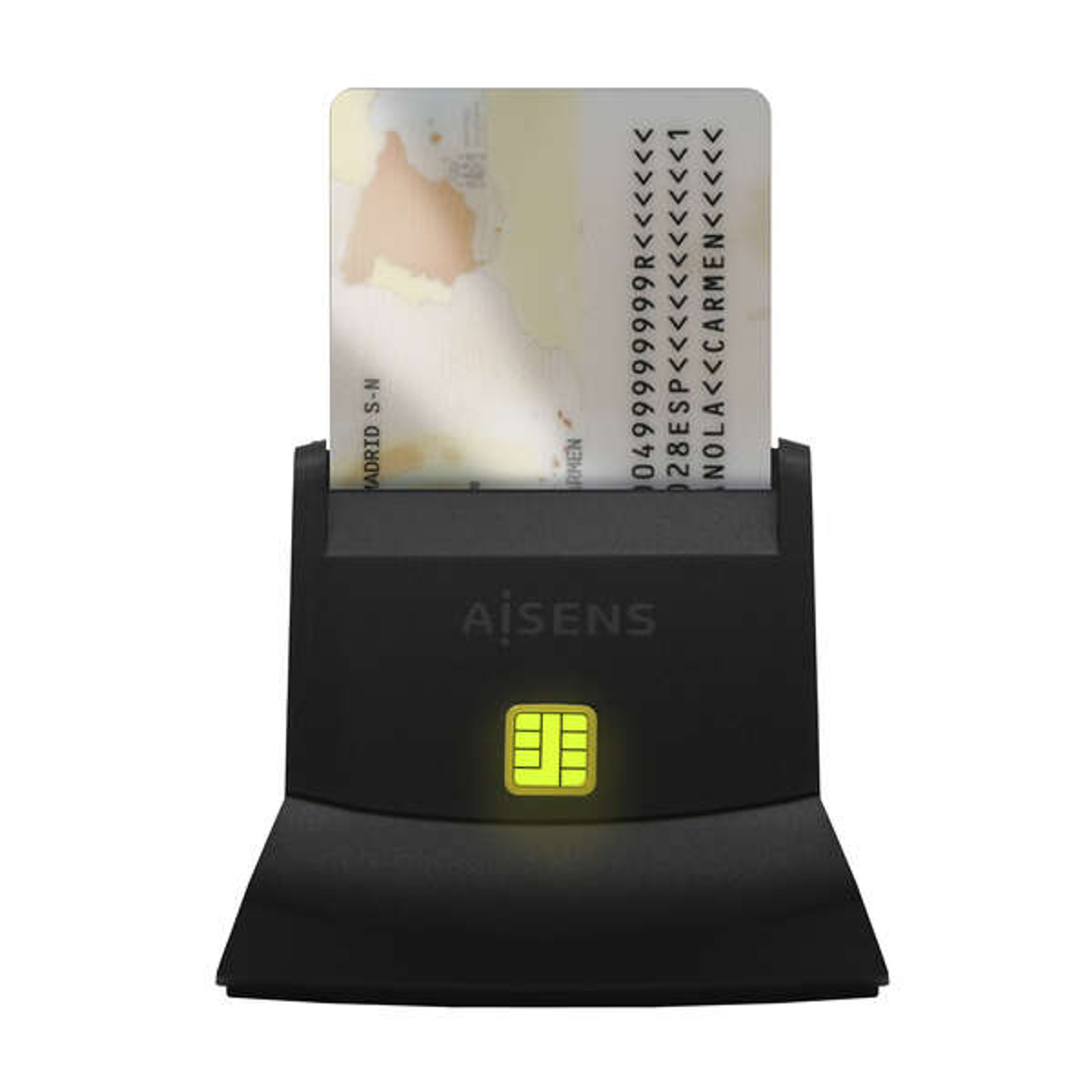 Aisens Lector de Tarjeta Inteligente Dni - Color Negro 1