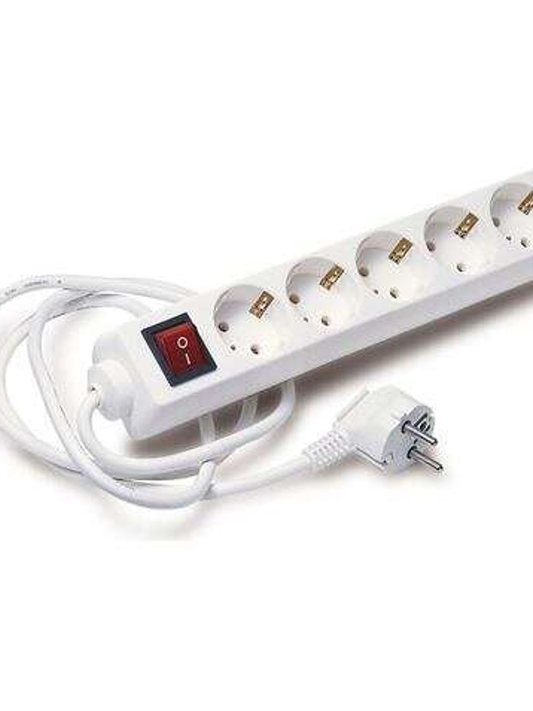 Elbat Regleta Alimentacion - 5x Schukos - Interruptor On/Off - Cable de 1.50m 1