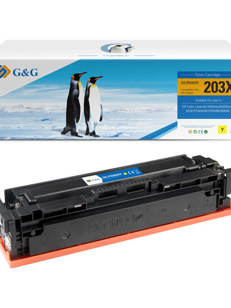 G&G Canon 054H/045H Amarillo Cartucho de Toner Generico - Reemplaza 3025C002/3021C002/1243C002/1239C002 1