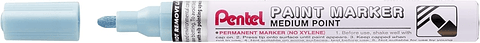 Pentel Paint Marker Marcador de Pintura - Punta Media 4.5mm - Permanente en todas las Superficies - Resistente a Luz y Agua - Cuerpo de Aluminio - Col