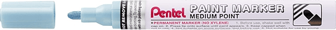 Pentel Paint Marker Marcador de Pintura - Punta Media 4.5mm - Permanente en todas las Superficies - Resistente a Luz y Agua - Cuerpo de Aluminio - Col