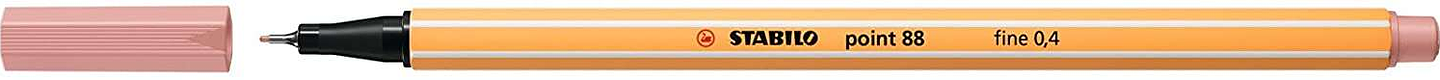 Stabilo Point 88 Rotulador de Punta Fina de Fibra - Trazo de 0.4 mm - Tinta con Base de Agua - Color Colorete 1