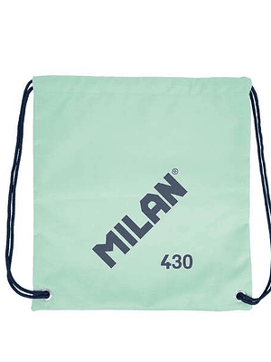 Milan Serie 1918 Bolsa/Mochila de Tiras Grande - Tejido 'ripstop' Ligero y Resistente - Medidas 34x42x0.7cm - Color Verde