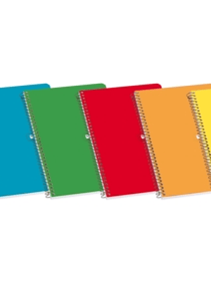 Enri Cuaderno Espiral Tapa Blanda 12º 4x4 80 Hojas - Diseño Practico y Funcional - Tamaño Ideal para Llevar a Todas Partes - Hojas de Alta Calidad - C