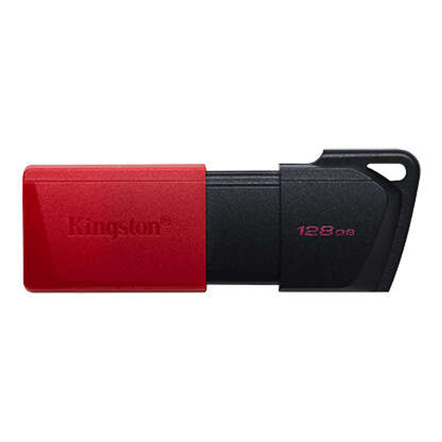 Kingston DataTraveler Exodia M Memoria USB 128GB - USB 3.2 Gen 1 - Capuchon Movil - Enganche para Llavero - Color Negro/Rojo(Pendrive) 1