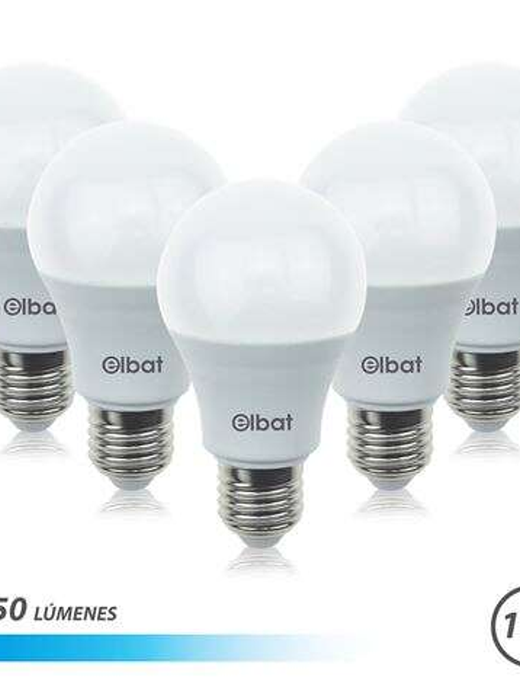 Elbat Pack de 5 Bombillas LED A60 15W E27 1350lm - 6500K Luz Fria 1