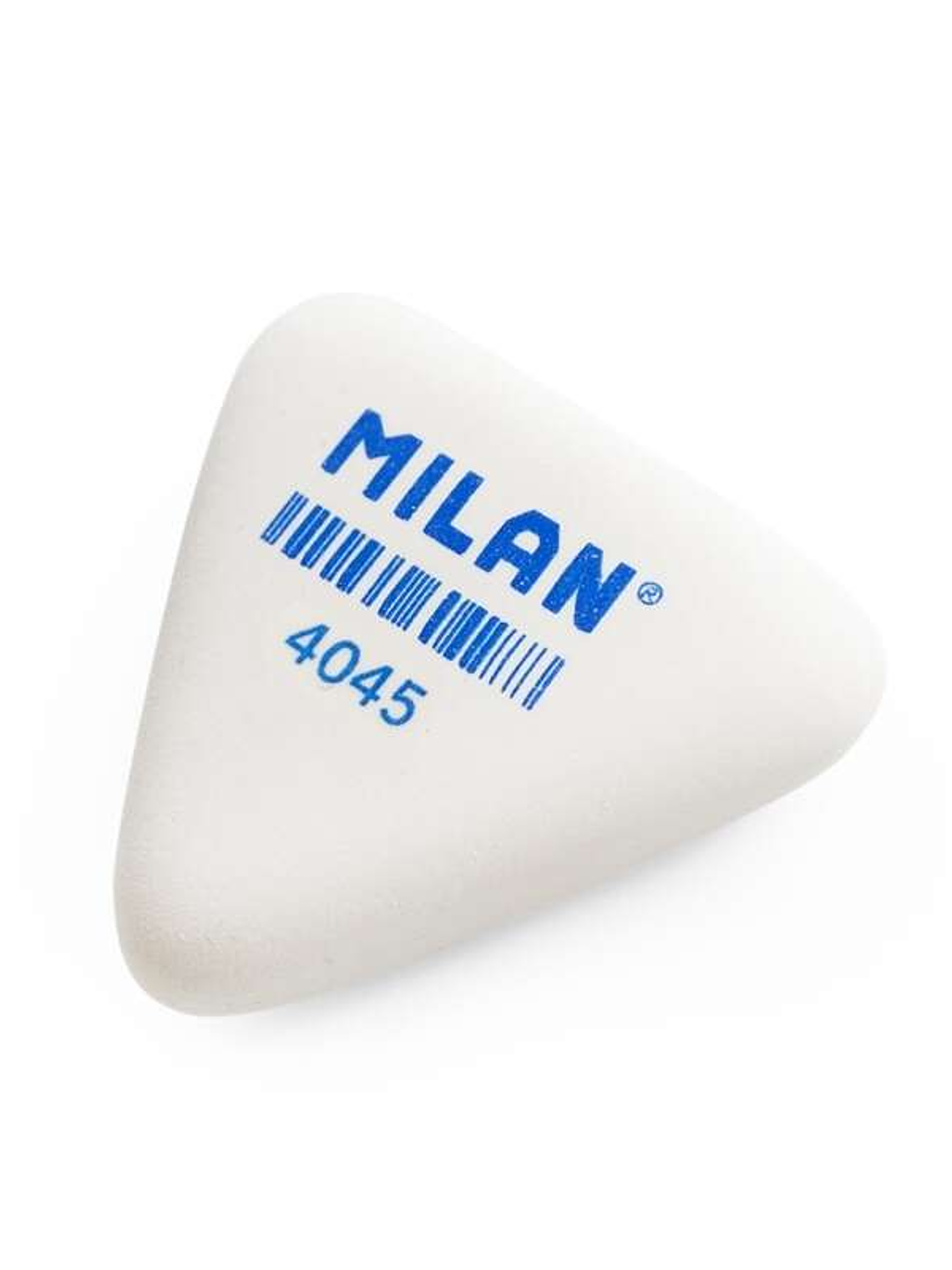 Milan 4045 Goma de Borrar Triangular Flexible - Miga de Pan - Caucho Sintetico - Color Blanco 1