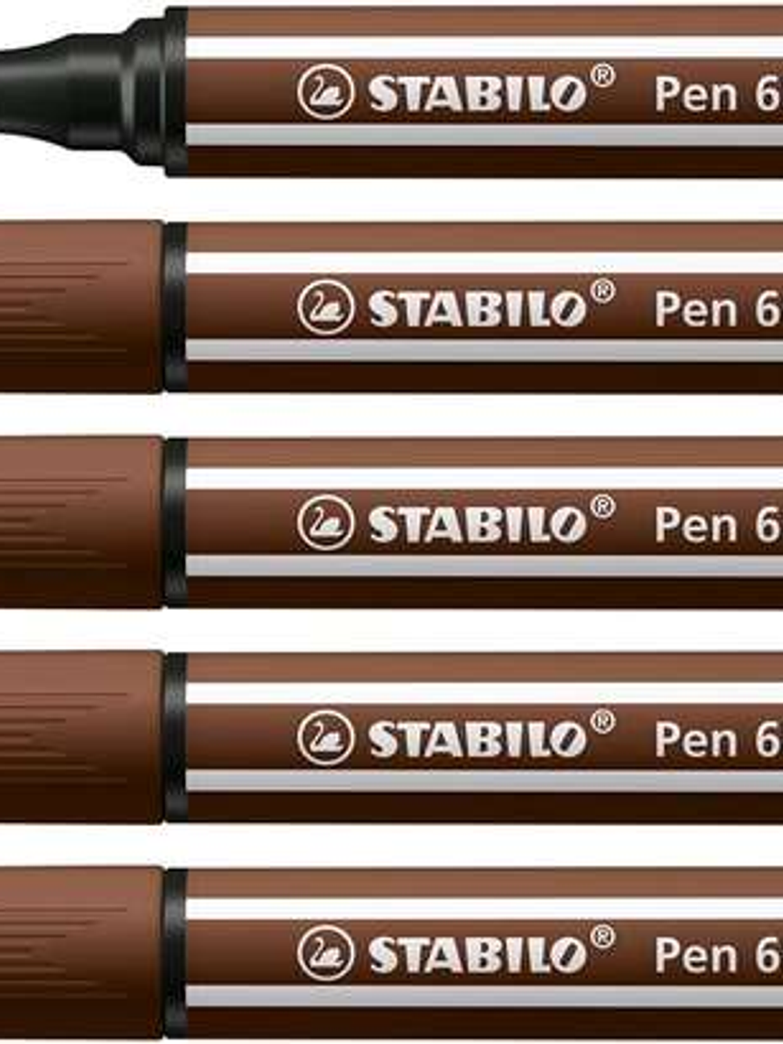Stabilo Pen 68 MAX Rotulador - Punta de Fibra Biselada - Trazo entre 1-5mm aprox. - Tinta a Base de Agua - Color Marron 1