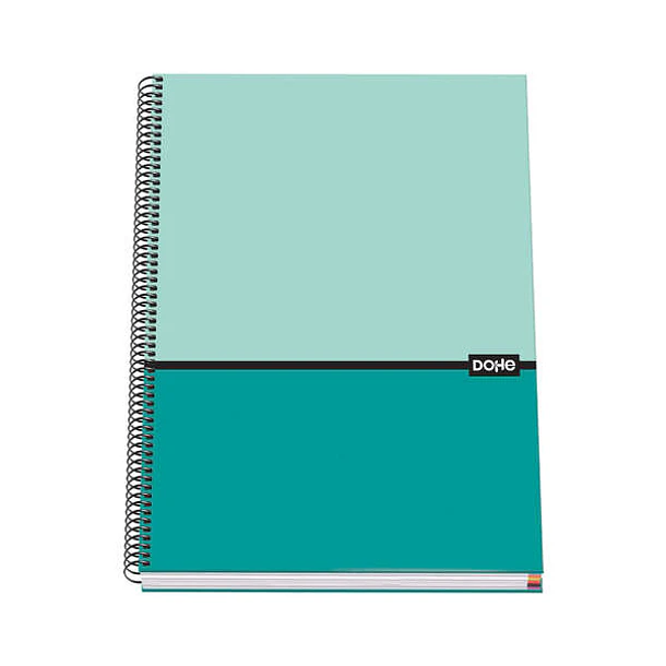 Dohe Cuaderno en Espiral de Tapa Dura A4 - 228x300mm - Cubierta en Carton Forrado con Papel Impreso a Todo Color y Plastificado Mate - Interior de 100