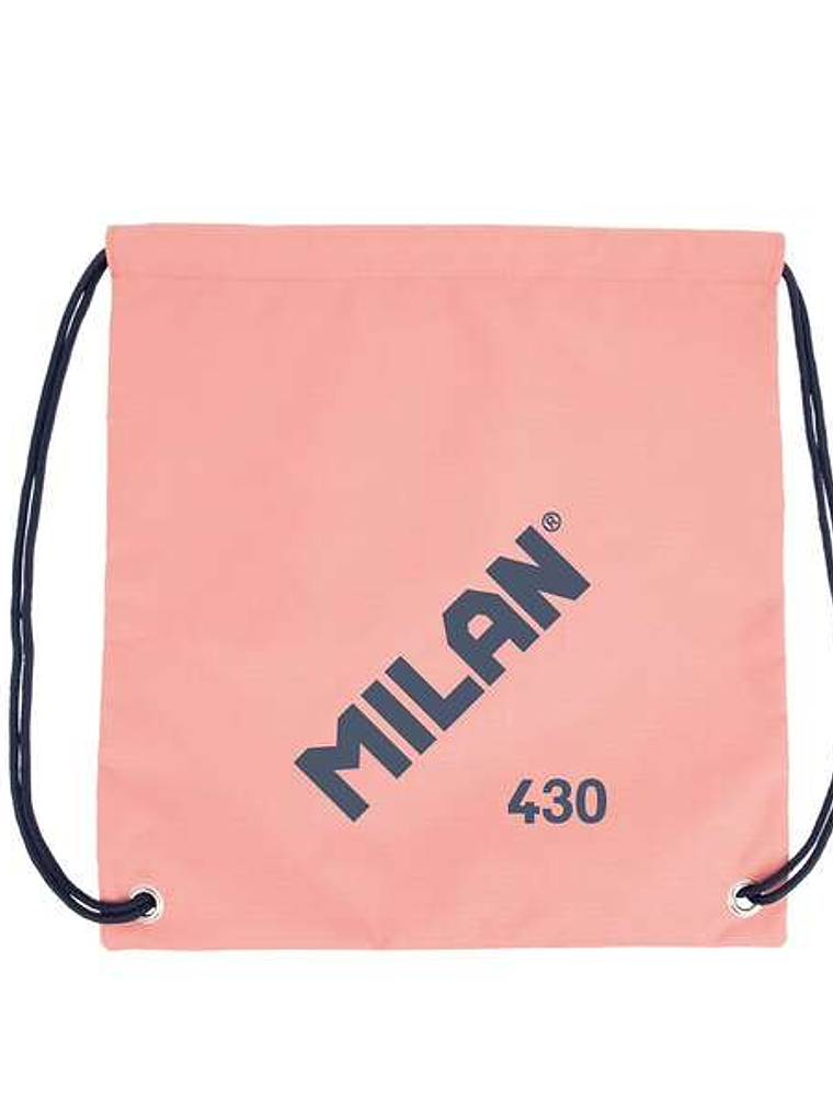 Milan Serie 1918 Bolsa/Mochila de Tiras Grande - Tejido 'ripstop' Ligero y Resistente - Medidas 34x42x0.7cm - Color Rosa 1