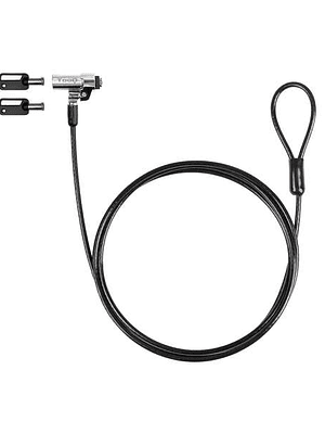 Tooq Cable Seguridad Nano 2.5x6mm Llave Para Portatiles - Color Gris