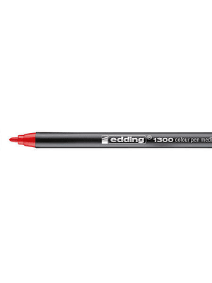 Edding 1300 Rotulador  - Punta Redonda - Trazo 2 mm. - Tinta con Base de Agua - Color Rojo