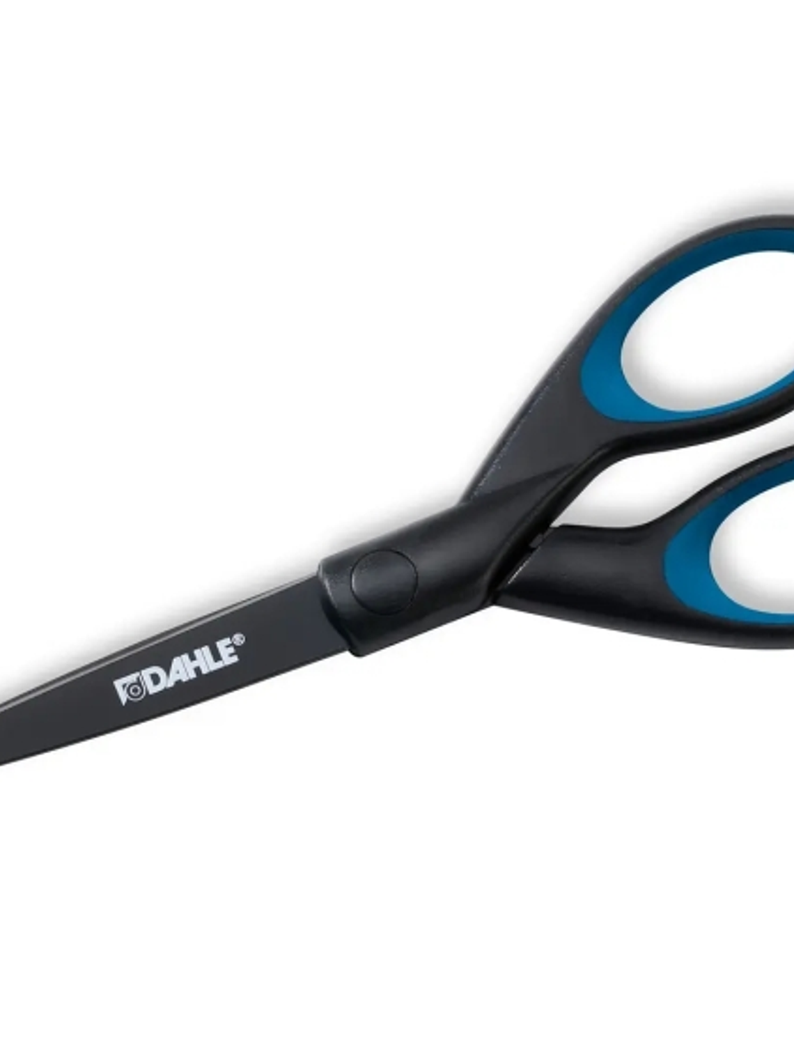 Dahle 54307 Office Titanium Tijeras de Acero Templado 18cm - Recubiertas de Titanio - Revestimiento Antiadherente - Mangos Revestidos de Goma 1