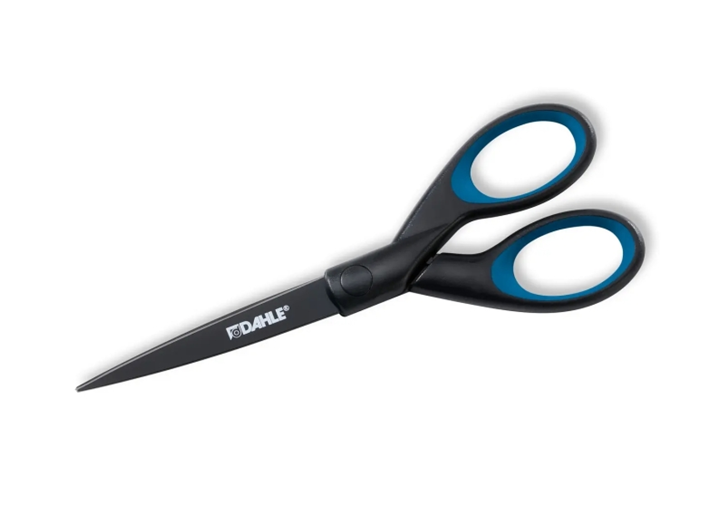 Dahle 54307 Office Titanium Tijeras de Acero Templado 18cm - Recubiertas de Titanio - Revestimiento Antiadherente - Mangos Revestidos de Goma 1