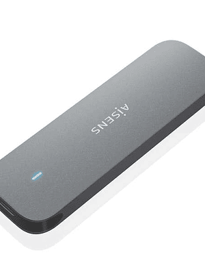 Aisens Caja Externa M.2 (NGFF) ASM2-006Gry SATA a USB3.1 GEN1 - Color Gris
