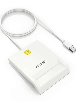 Aisens Lector de Tarjeta Inteligente DNI - Color Blanco