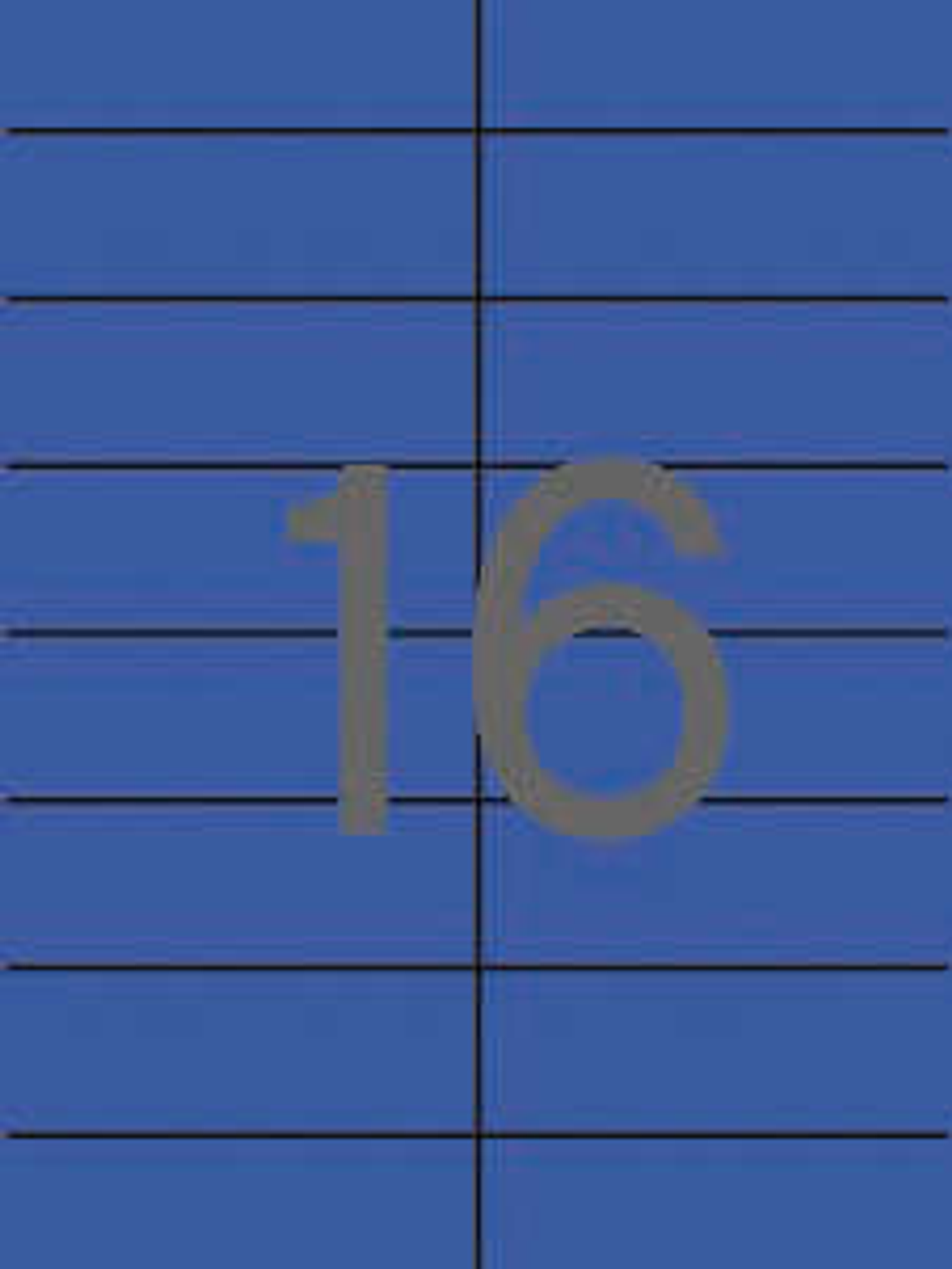 Apli Etiquetas Azules Permanentes 105.0 x 37.0mm 20 Hojas 1