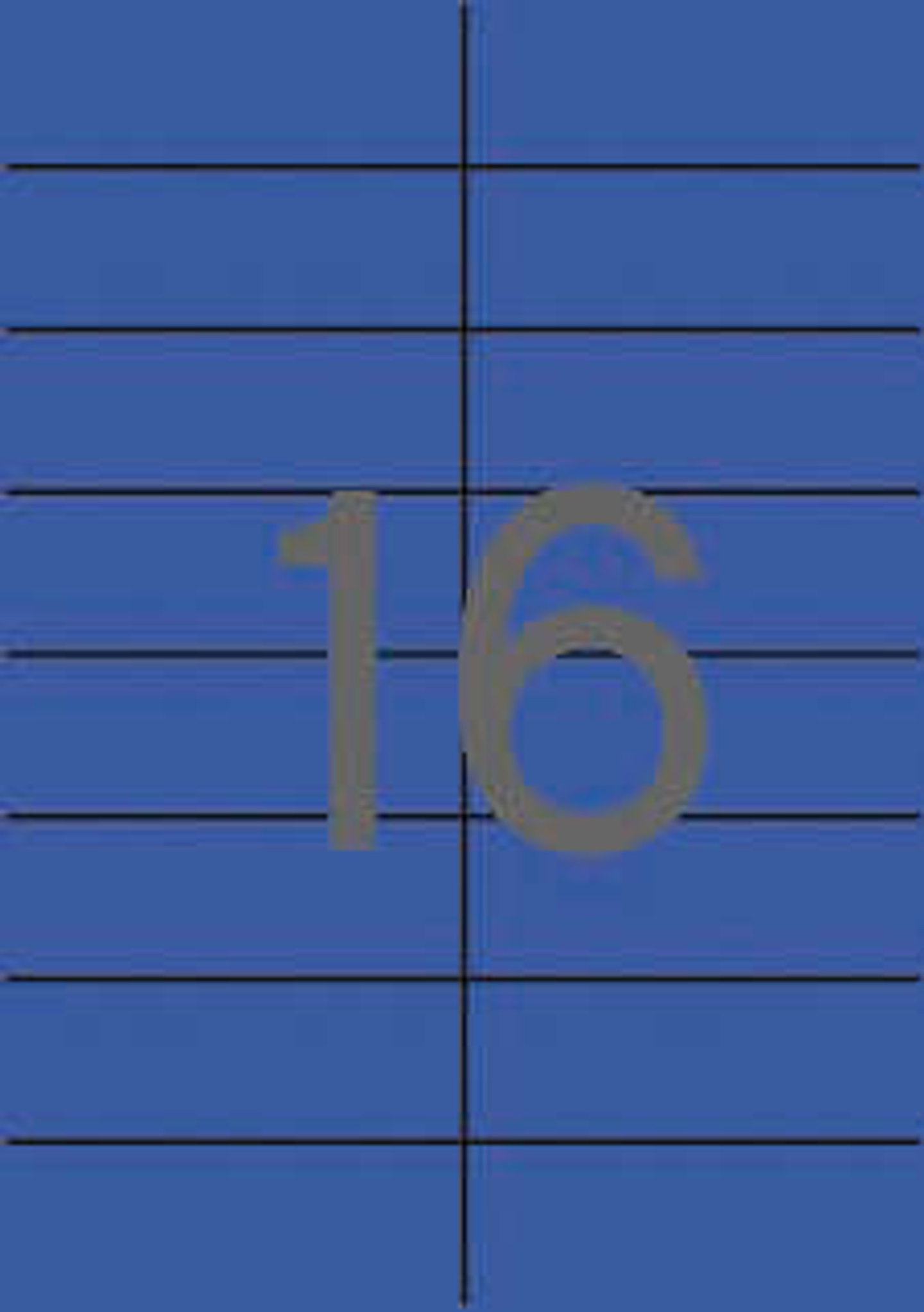 Apli Etiquetas Azules Permanentes 105.0 x 37.0mm 20 Hojas 1