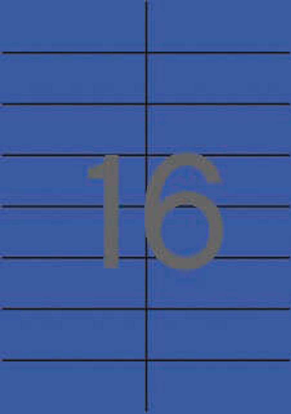 Apli Etiquetas Azules Permanentes 105.0 x 37.0mm 20 Hojas 1