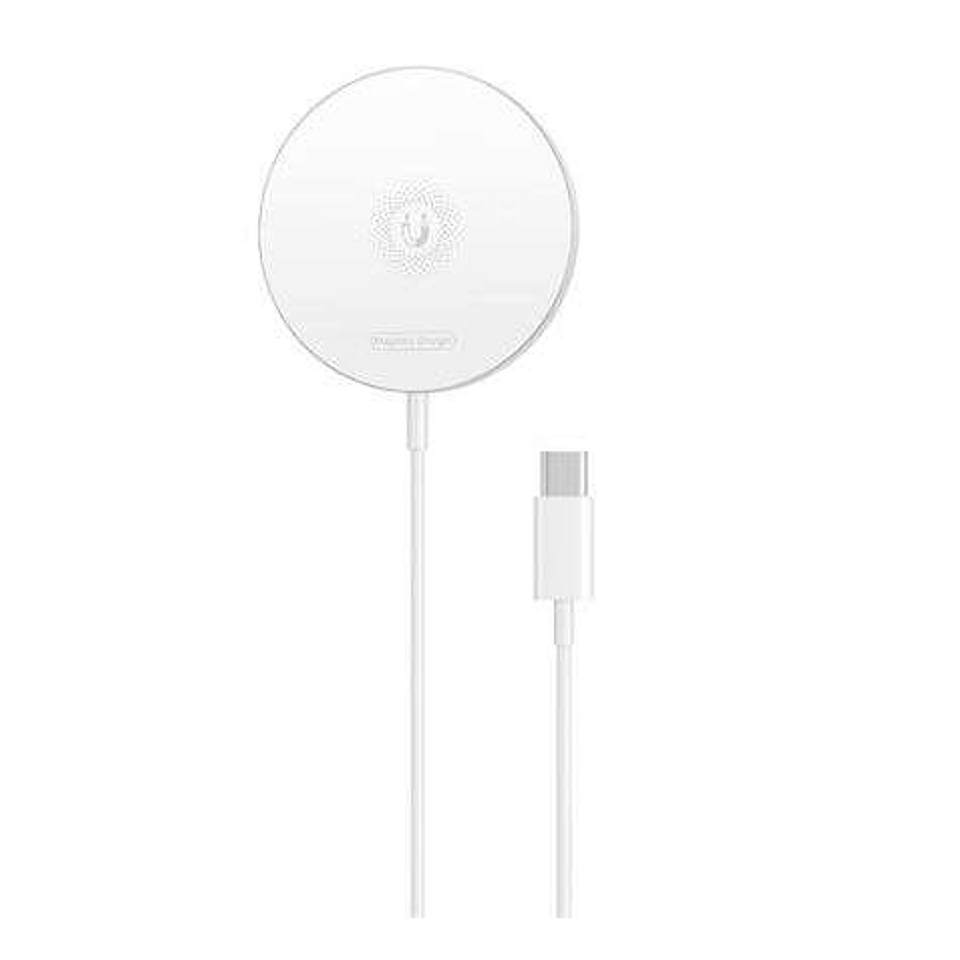 XO Cargador Inalambrico 5W/7.5W/10W/15W - Cable Tipo C de 1.2m - Compatibilidad con Tecnologia QI - Proteccion Contra Sobrevoltaje - Color Blanco 1