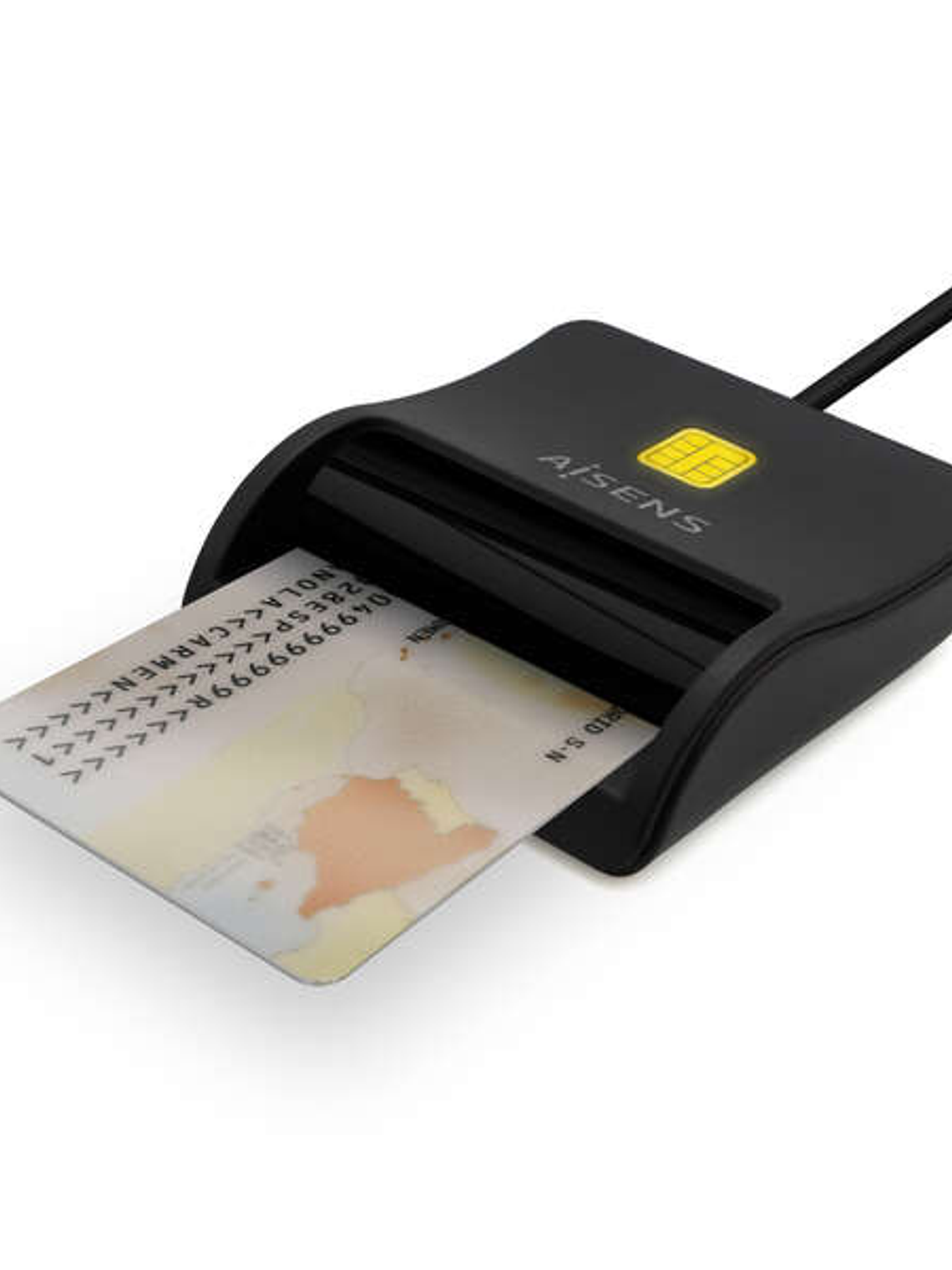 Aisens Lector de Tarjeta Inteligente DNI USB-C - Color Negro 1